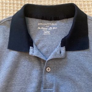 Banana Republic Men’s Medium Polo Shirt Cotton EUC